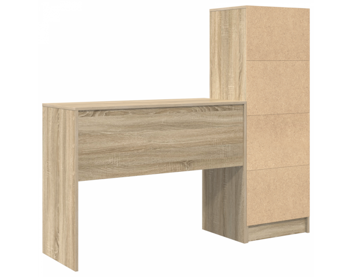 Sonata H Бюро с хранилище Sonoma Oak Инженерна дървесина