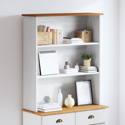 Sonata H Кутия ASKIM Бяла 91x30x104 см от масивна борова дървесина - Corpuri, vitrine, biblioteci modulare