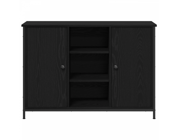 Sonata H Бюфет Черен дъб 100x35x70 см Инженерна дървесина и стомана