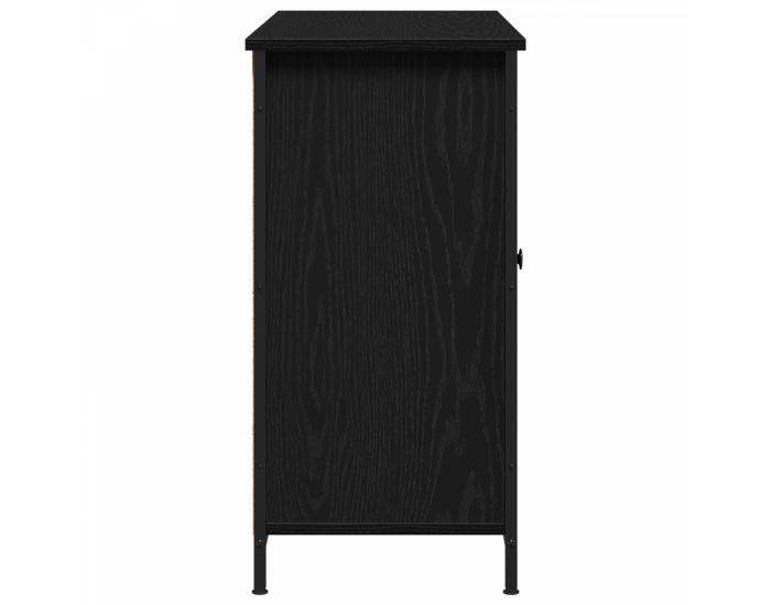 Sonata H Бюфет Черен дъб 100x35x70 см Инженерна дървесина и стомана