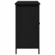 Sonata H Бюфет Черен дъб 100x35x70 см Инженерна дървесина и стомана