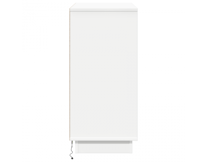 Sonata H страничен шкаф с LED Бяло 71x34,5x75 см от инженерна дървесина