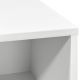 Sonata H страничен шкаф с LED Бяло 71x34,5x75 см от инженерна дървесина