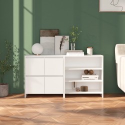 Sonata H Бюфет от 2 части, бял, инженерно дърво - Living