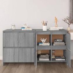 Sonata H Бюфети, 2 бр, сив сонома, 70x41x75 см, инженерно дърво - Living