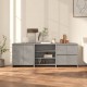 Sonata H Бюфет от 3 части, бетонно сиво, инженерно дърво