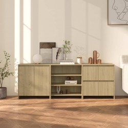 Sonata H Бюфет от 3 части, дъб сонома, инженерно дърво - Living