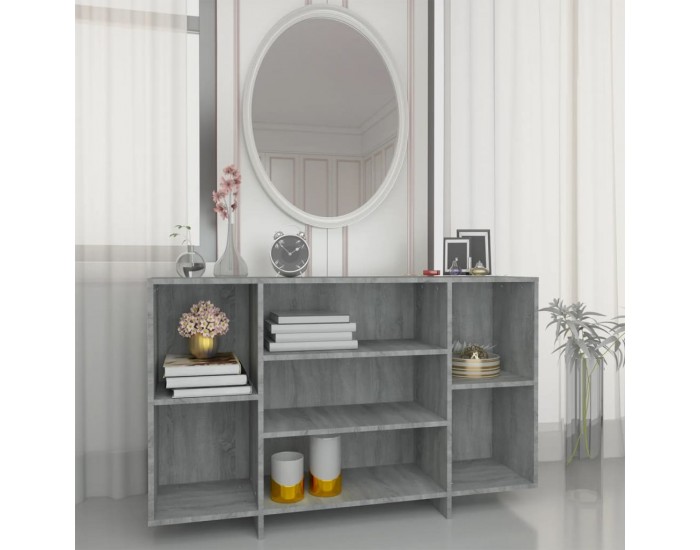 Sonata H Сайдборд, сив сонома, 120x30x75 см, инженерно дърво