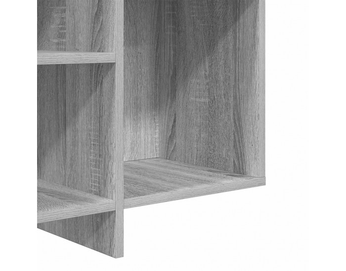 Sonata H Сайдборд, сив сонома, 120x30x75 см, инженерно дърво