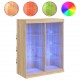 Sonata H Сайдборд с LED светлини, сонома дъб, 81x37x100 см