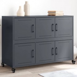 Sonata H Бюфет, антрацит, 100,5x39x72 см, стомана - Living