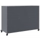 Sonata H Бюфет, антрацит, 100,5x39x72 см, стомана