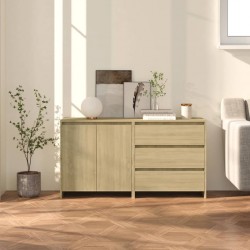 Sonata H Бюфети, 2 бр, дъб сонома, инженерна дървесина - Living