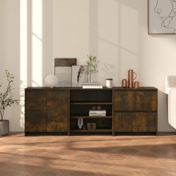 Sonata H Бюфет от 3 части, опушен дъб, инженерно дърво - Living