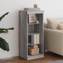 Sonata H Сайдборд с LED светлини, сив сонома, 41x37x100 см - Corpuri, vitrine, biblioteci modulare