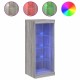 Sonata H Сайдборд с LED светлини, сив сонома, 41x37x100 см