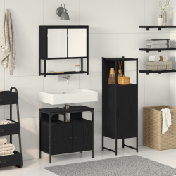 Sonata H 3 части Мебели за баня Черен дъб Инженерна дървесина - Baie