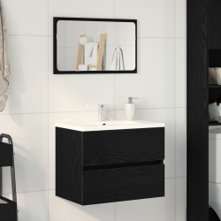 Sonata H Чекмедже за мивка Черен дъб 60x38,5x45 см Инженерна дървесина - Dulapuri de baie