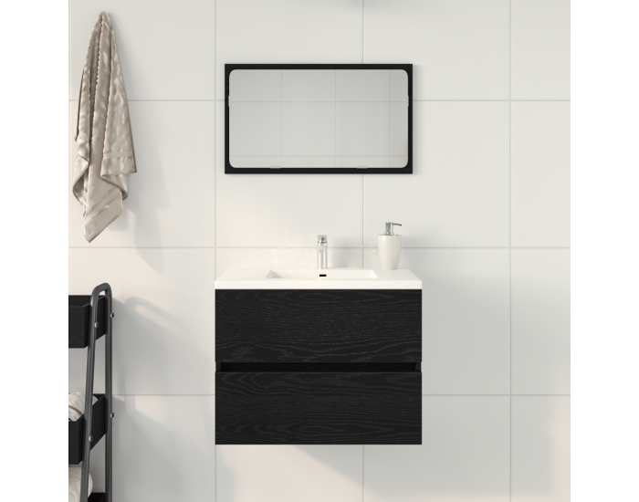 Sonata H Чекмедже за мивка Черен дъб 60x38,5x45 см Инженерна дървесина