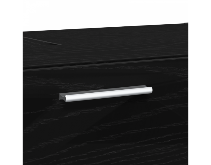 Sonata H Мивка шкаф Черен дъб 78x37x59 см Инженерна дървесина