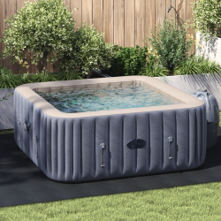 Sonata H Правоъгълно покривало за басейн Черно PVC 300 x 220 см Издръжливо - Piscine și spa