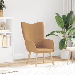 Sonata H Relaxing Chair Бежов къдрав подобен на вълна плат - Fotolii