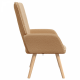 Sonata H Relaxing Chair Бежов къдрав подобен на вълна плат