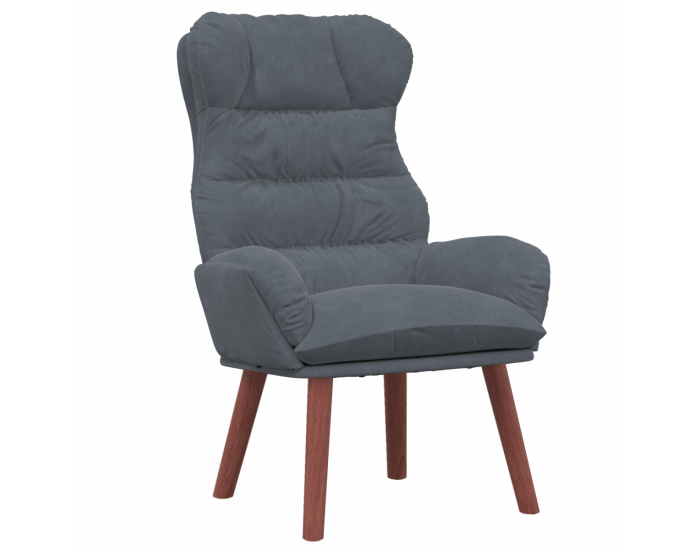 Sonata H Раз relaxing Chair Тъмен сив кадифе