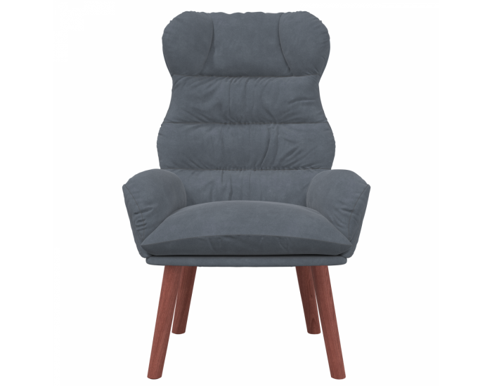 Sonata H Раз relaxing Chair Тъмен сив кадифе