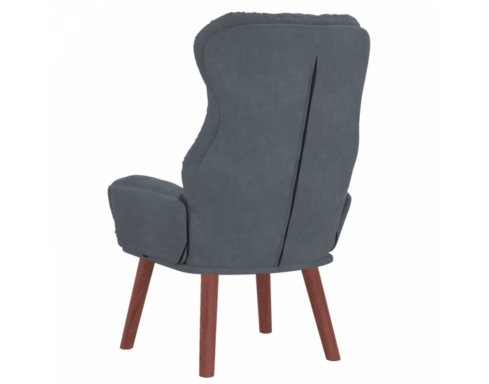 Sonata H Раз relaxing Chair Тъмен сив кадифе
