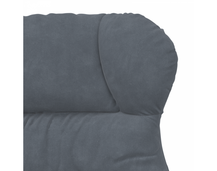 Sonata H Раз relaxing Chair Тъмен сив кадифе