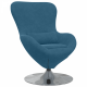 Egg Chair в синьо кадифе