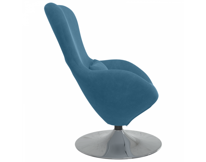 Egg Chair в синьо кадифе