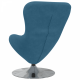 Egg Chair в синьо кадифе