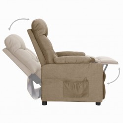 Sonata Fotoliu rabatabil, gri taupe, material textil