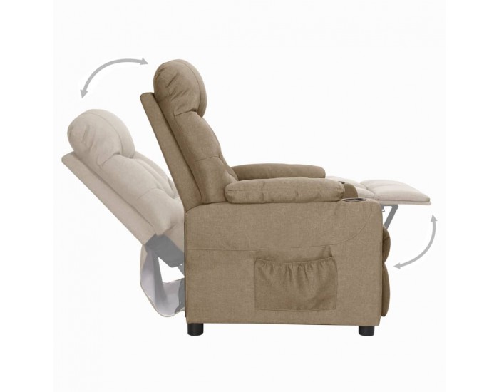 Sonata Fotoliu rabatabil, gri taupe, material textil