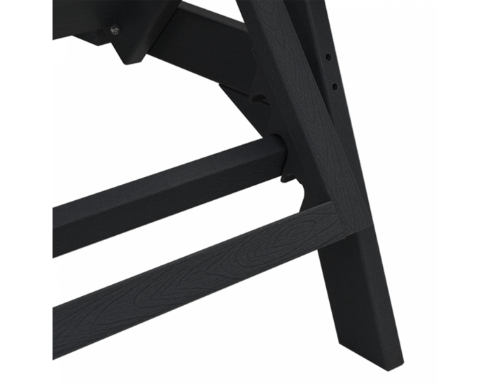 Sonata H легло за слънце 2 бр Черно 162x53x98,5 см HDPE