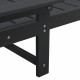 Sonata H легло за слънце 2 бр Черно 162x53x98,5 см HDPE