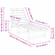 Sonata H легло за слънце 2 бр Черно 162x53x98,5 см HDPE