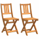 Sonata H Комплект сгъваеми градински столове 2 броя 36x46x85 см от Масивно акциевое дърво