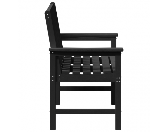 Sonata H Черна пейка 120 см HDPE