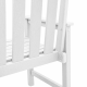 Sonata H Градински Dining Chairs 2 бр Бял HDPE