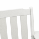 Sonata H Градински Dining Chairs 2 бр Бял HDPE