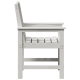 Sonata H Градински Dining Chairs 2 бр Бял HDPE