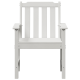 Sonata H Градински Dining Chairs 2 бр Бял HDPE