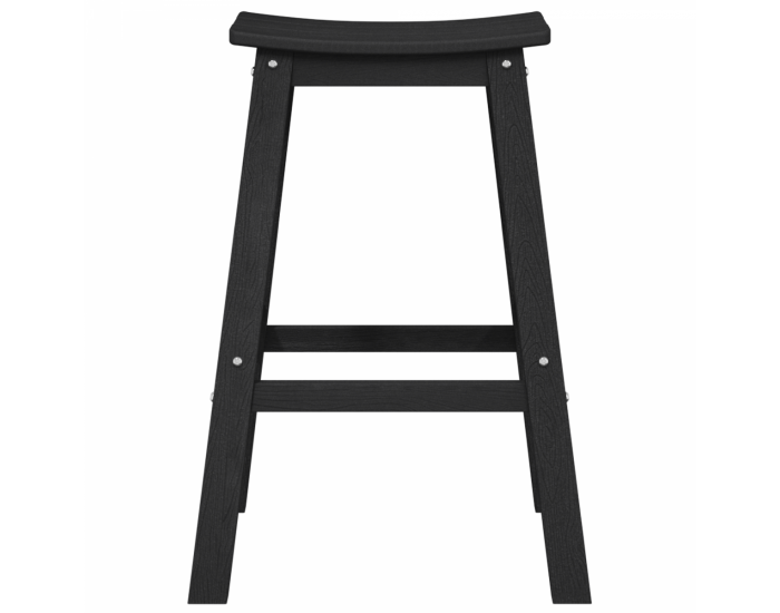 Sonata H бар табуретки 2 бр Черни HDPE