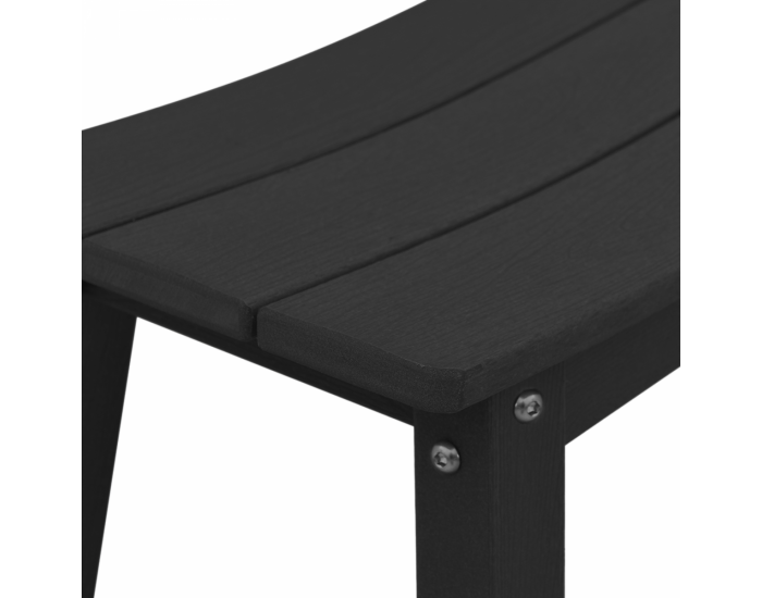 Sonata H бар табуретки 2 бр Черни HDPE