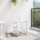 Sonata H Люлеещ се стол Бял 70x92x108 см HDPE