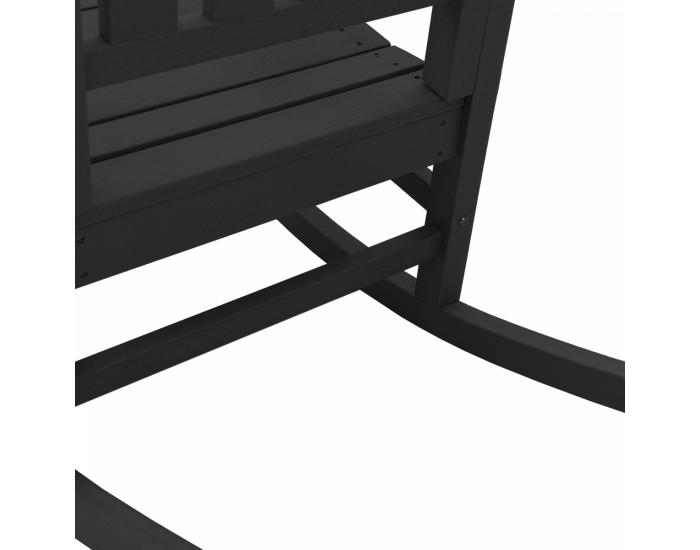 Sonata H Люлеещ се стол за градина Черен 70x92x108 см HDPE