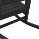 Sonata H Люлеещ се стол за градина Черен 70x92x108 см HDPE